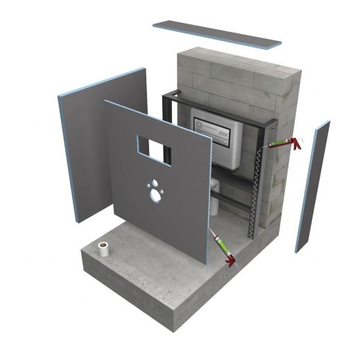 Wedi I Board WC Plötur 1200x1245x20mm