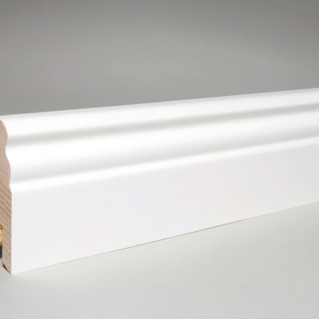 KGM Listi Hvítu Plastlagður 19x90x2400mm