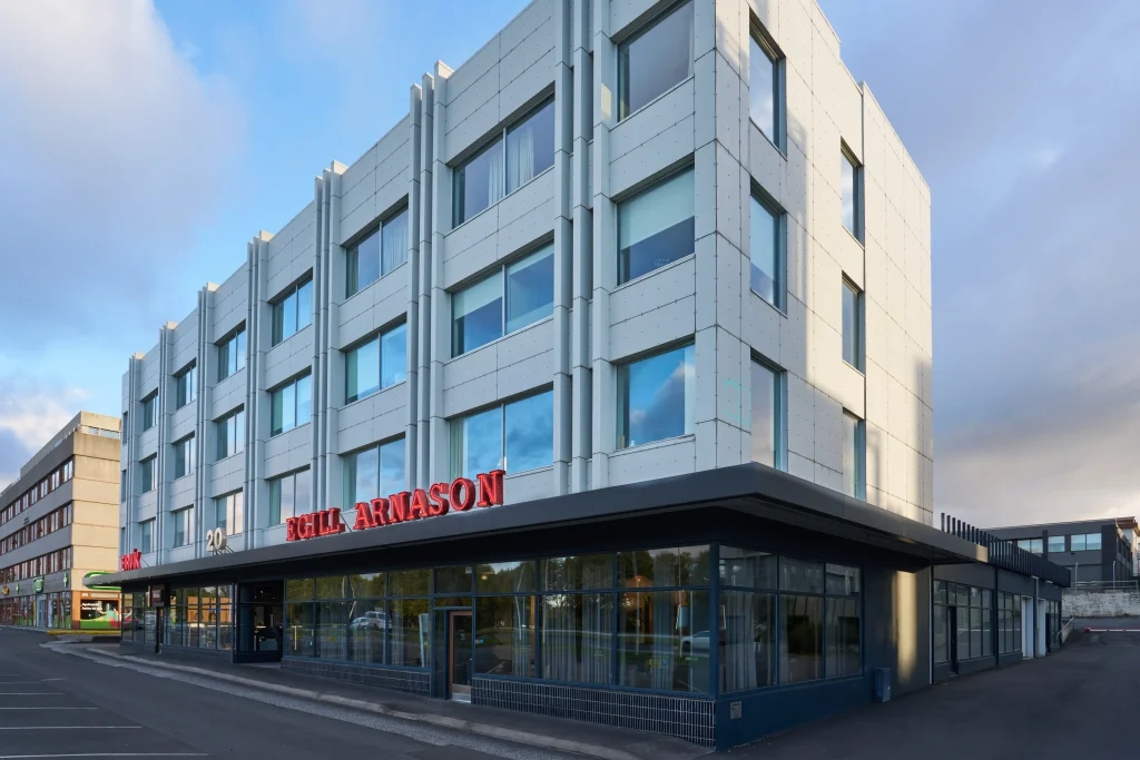 Exterior view of the Egill Arnason building and showroom